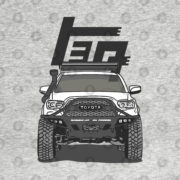 4Runner TRD Offroad adventures - White Essential by 4x4 Sketch